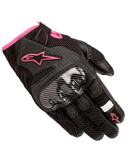 GUANTES ALPINESTARS STELLA SMX-1 AIR V2 SEÑORA NEGRO / FUCSIA