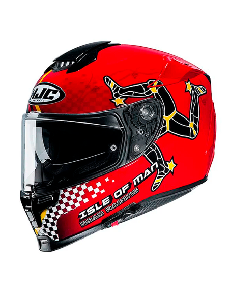 CASCO HJC RPHA 70 ISLE OF MAN MC-1