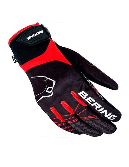 HANDSCHUHE BERING GRAUSOM SCHWARZ / ROT