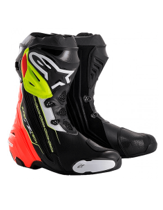 BOTAS ALPINESTARS SUPERTECH-R NEGRO / ROJO / AMARILLO FLUO