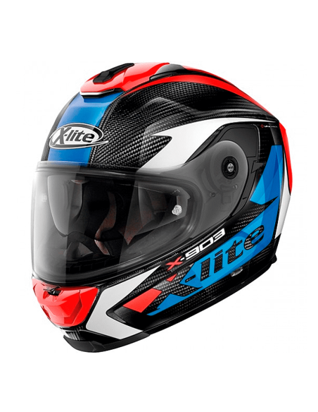 CASCO X-LITE X-903 NOBILES ULTRA CARBONO N-COM AZUL / ROJO