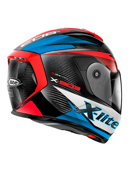 CASCO X-LITE X-903 NOBILES ULTRA CARBONO N-COM AZUL / ROJO