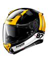CASCO NOLAN N87 PLUS DISTINCTIVE N-COM NEGRO / AMARILLO