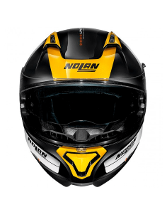 CASCO NOLAN N87 PLUS DISTINCTIVE N-COM NEGRO / AMARILLO 2
