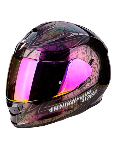HELM SCORPION EXO-510 AIR FANTASY CHAMELEON SCHWARZ