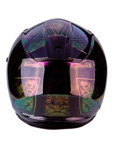 HELM SCORPION EXO-510 AIR FANTASY CHAMELEON SCHWARZ