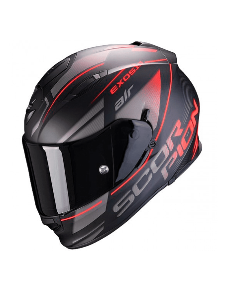CASCO SCORPION EXO-510 AIR FERRUM NEGRO MATE / PLATA / ROJO