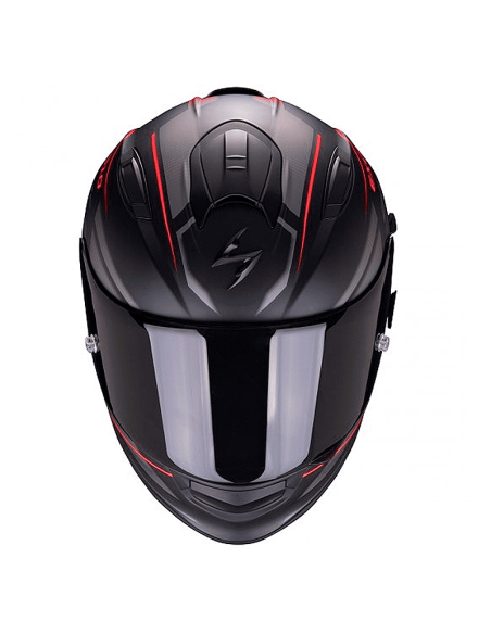 CASCO SCORPION EXO-510 AIR FERRUM NEGRO MATE / PLATA / ROJO