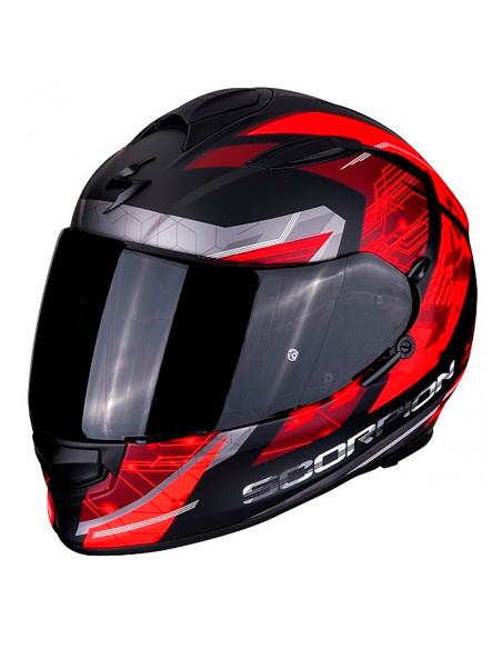 CASCO SCORPION EXO-510 AIR CLARUS MATE NEGRO / ROJO