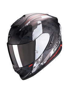 HELM SCORPION EXO-1400 LUFT 2000 SCHWARZ MATT / ROT