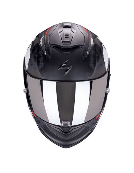 HELM SCORPION EXO-1400 LUFT 2000 SCHWARZ MATT / ROT