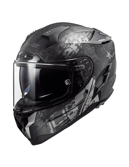 HELM LS2 FF327 GHALLENGER FLEX SCHWARZ MATT