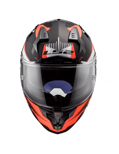 HELM LS2 FF327 SQUADRON HERAUSFORDERER MATT ORANGE FRUOR 2