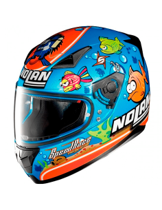 CASCO NOLAN N60-5 REPLICA GEMINIS MARCO MELANDRI ACUARIO METAL PERLA AZUL