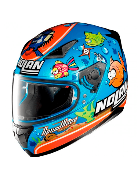 HELM NOLAN N60-5 REPLIK GEMINIS RAHMEN MELANDRI AQUARIUM METALL PERLE BLAU
