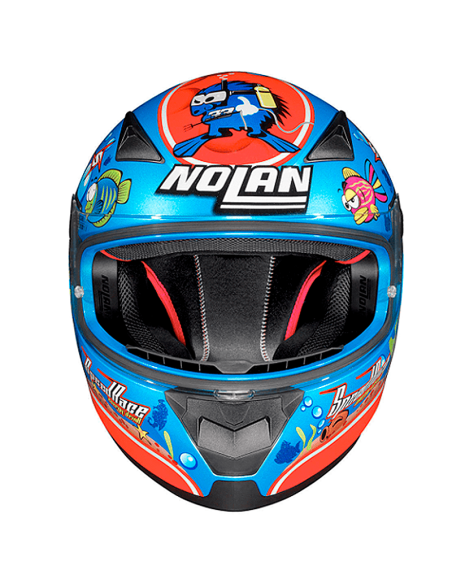 CASCO NOLAN N60-5 REPLICA GEMINIS MARCO MELANDRI ACUARIO METAL PERLA AZUL