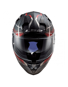 CASCO LS2 FF327 CHALLENGER CARBON KONIC MATT CARBON / ROJO 2