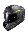 HELM LS2 FF327 CARBON-HERAUSFORDERUNG CARBON-DROHNE / H-V GELB