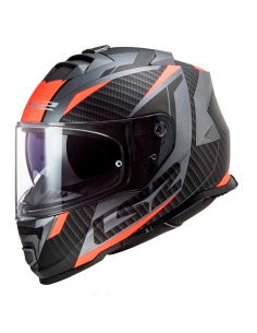 HELM LS2 FF800 STURM RACER MATT TITAN / ORANGE FLUOR