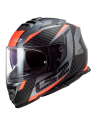 HELM LS2 FF800 STURM RACER MATT TITAN / ORANGE FLUOR