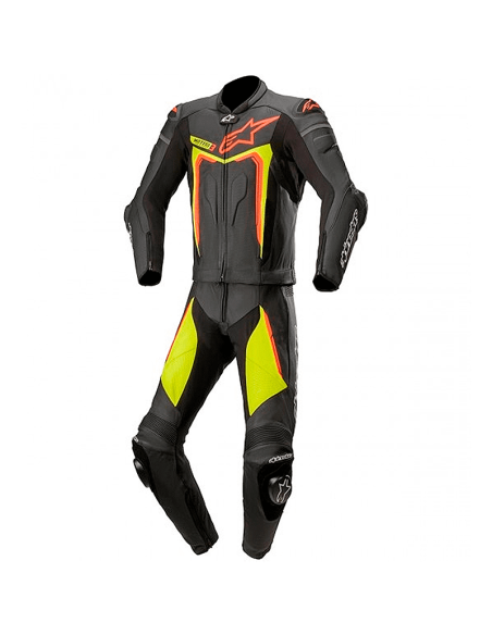 MONO ALPINESTARS MOTEGI V3 SCHWARZ / GELB FLUON / ROT FLUON