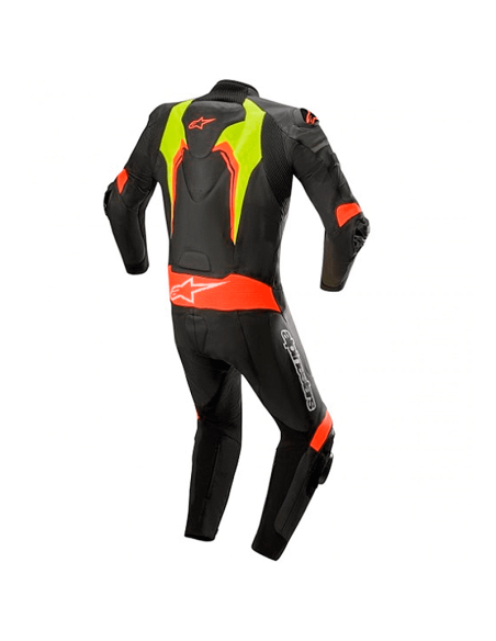 MONO ALPINESTARS MOTEGI V3 PROFESIONAL NEGRO / AMARILLO FLUO / ROJO FLUO