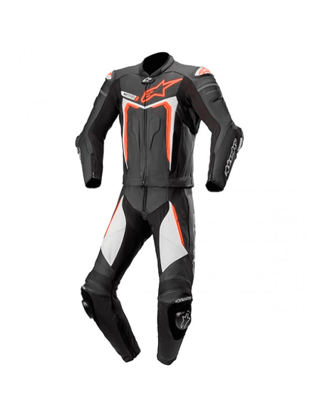 MONO ALPINESTARS MOTEGI V3 NEGRO / ROJO FLUO / BLANCO