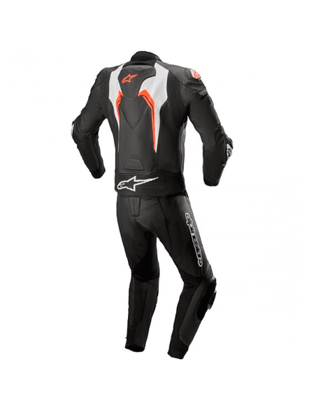 MONO ALPINESTARS MOTEGI V3 NEGRO / ROJO FLUO / BLANCO