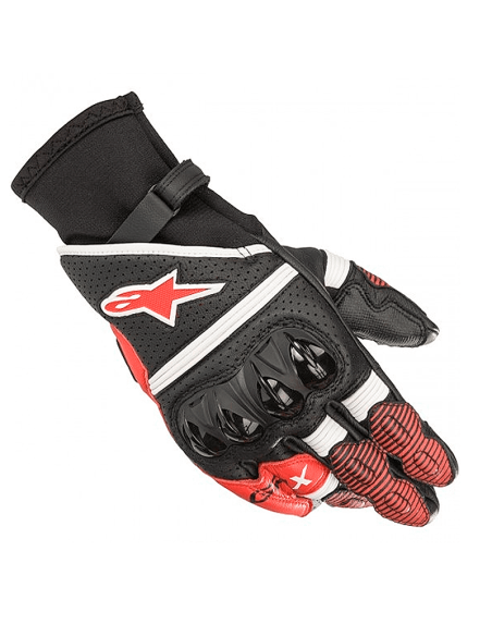 GUANTES ALPINESTARS GP X V2 NEGRO / BLANCO / ROJO BRILLANTE