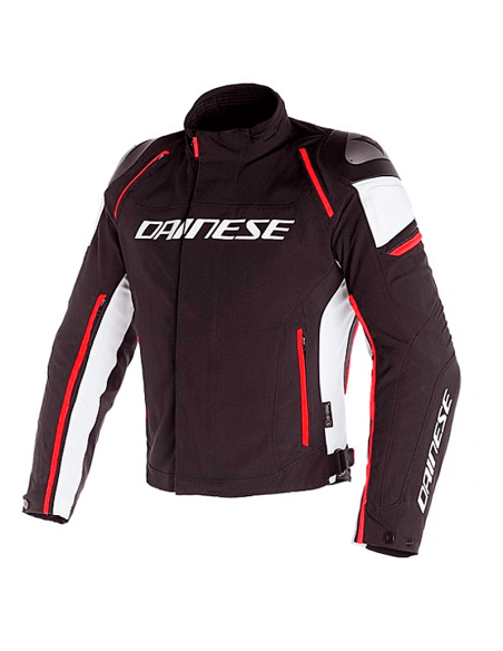 CHAQUETA DAINESE RACING 3 D-DRY NEGRO / BLANCO / FLUO-ROJO