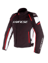 CHAQUETA DAINESE RACING 3 D-DRY NEGRO / BLANCO / FLUO-ROJO