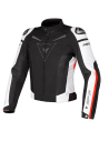 CHAQUETA DAINESE SUPER SPEED TEX NEGRO / BLANCO / ROJO