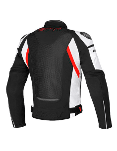 DAINESE SUPER SPEED TEX JACKE SCHWARZ / WEISS / ROT 2