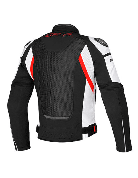 DAINESE SUPER SPEED TEX JACKE SCHWARZ / WEISS / ROT