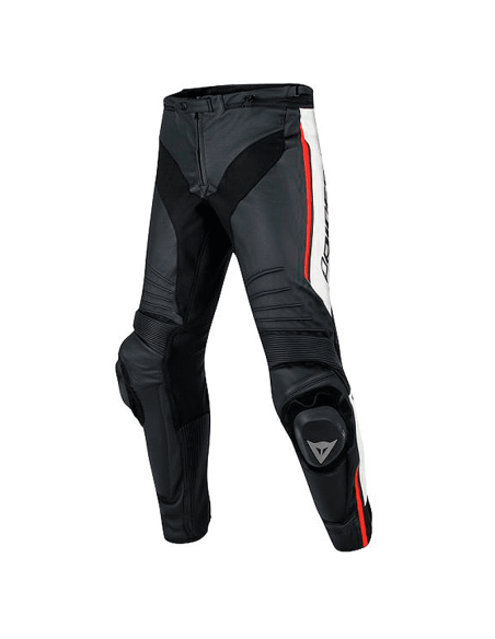 PANTALON DAINESE MISANO SUMMER NEGRO / BLANCO / FLUO-ROJO