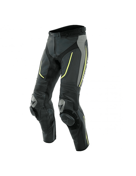 PANTALON DAINESE ALPHA ESTIVA NEGRO / MATE-GRIS / FLUO-AMARILLO