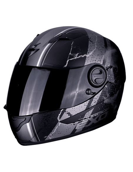 CASCO SCORPION EXO-490 DAR NEGRO MATE / PLATA