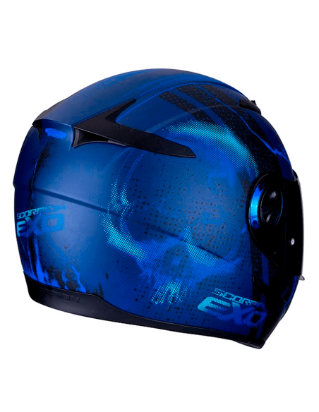 CASCO SCORPION EXO-490 DAR AZUL MATE