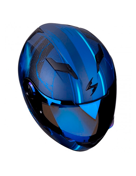 CASCO SCORPION EXO-490 DAR AZUL MATE