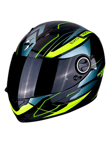 CASCO SCORPION EXO-490 NOVA NEGRO /AMARILLO NEON