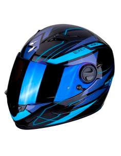 CASCO SCORPION EXO-490 NOVA NEGRO / AZUL