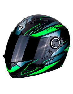 CASCO SCORPION EXO-490 NOVA NEGRO / VERDE