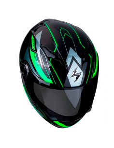 CASCO SCORPION EXO-490 NOVA NEGRO / VERDE 2