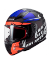 HELM LS2 FF353 SCHNELL CHROM MATT ORANGE FRUOR / BLAU
