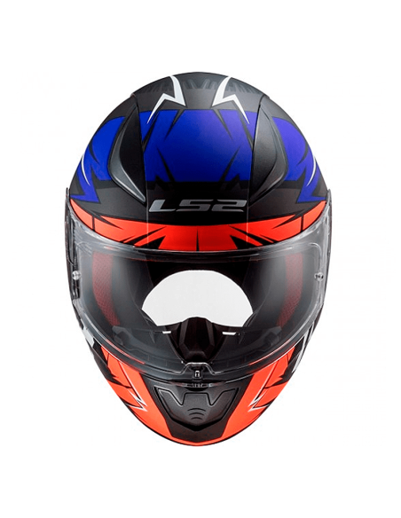 CASCO LS2 FF353 RAPID CROMO MATE NARANJA FRUOR / AZUL