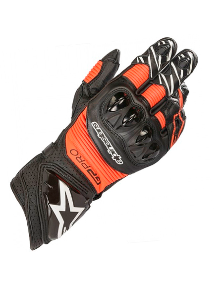 GUANTES ALPINESTARS GP PRO R3 NEGRO / ROJO FLUOR