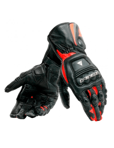 DAINESE STAHL-PRO HANDSCHUHE SCHWARZ / ROT-FLUOR