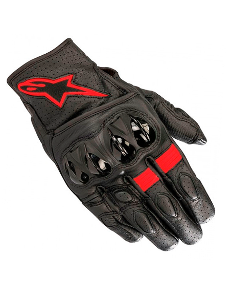GUANTES ALPINESTARS CELER V2 NEGRO / ROJO FLUOR