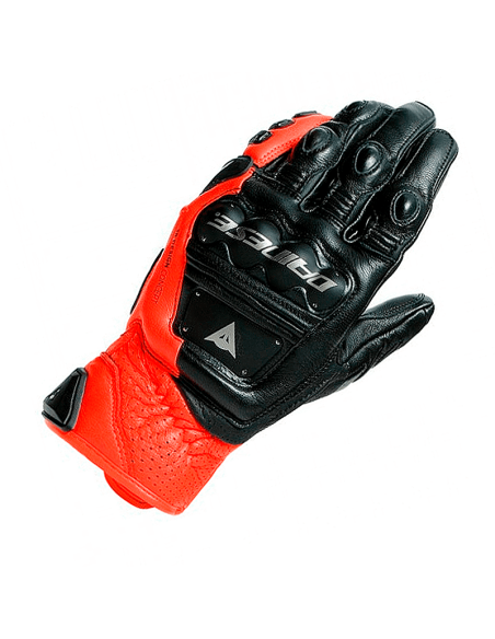 GUANTES DAINESE 4 STROKE 2 NEGRO / FLUOR-ROJO