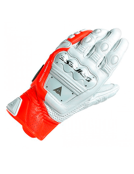 HANDSCHUHE DAINESE 4 STROKE 2 WEISS / ROT FUOR